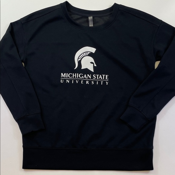 Michigan State University Black Crewneck Sweatshirt Spartans Sz S - Picture 1 of 4